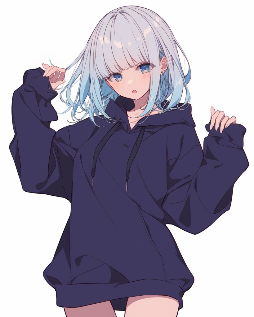 銀髪女子０