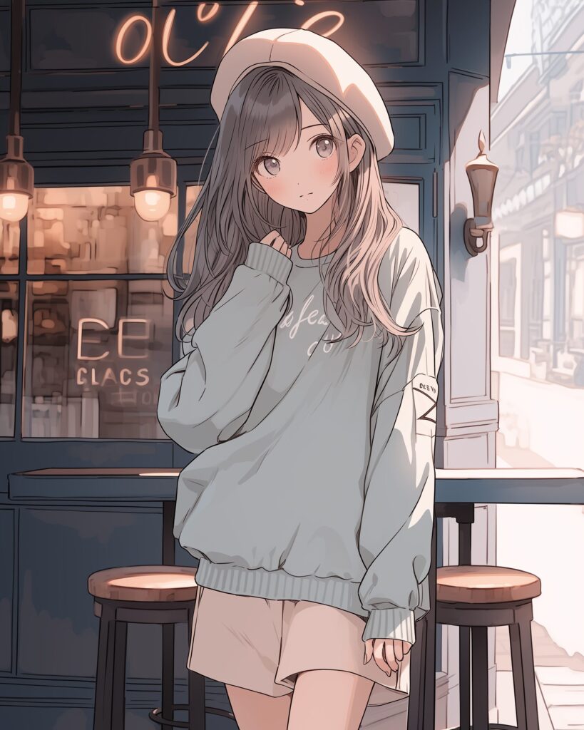 秋服女子０