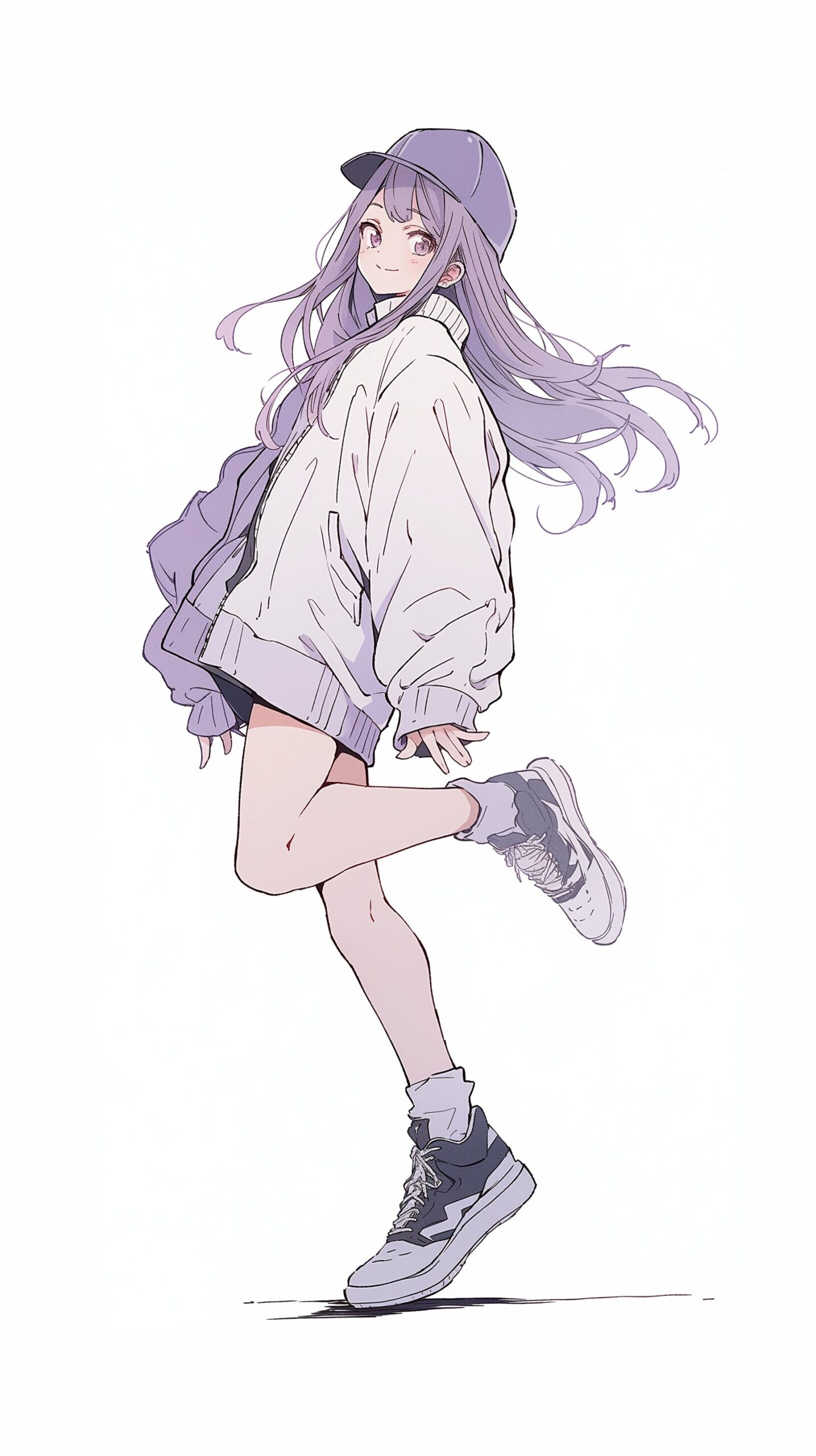 パーカー女子の壁紙0