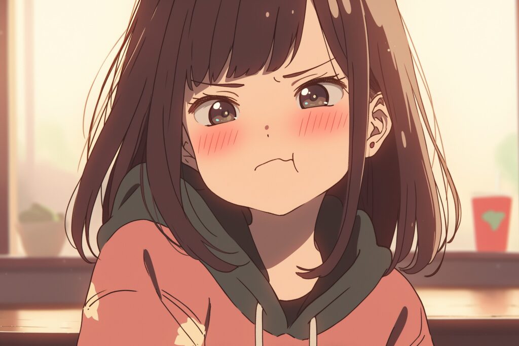 ふてくされ女子０