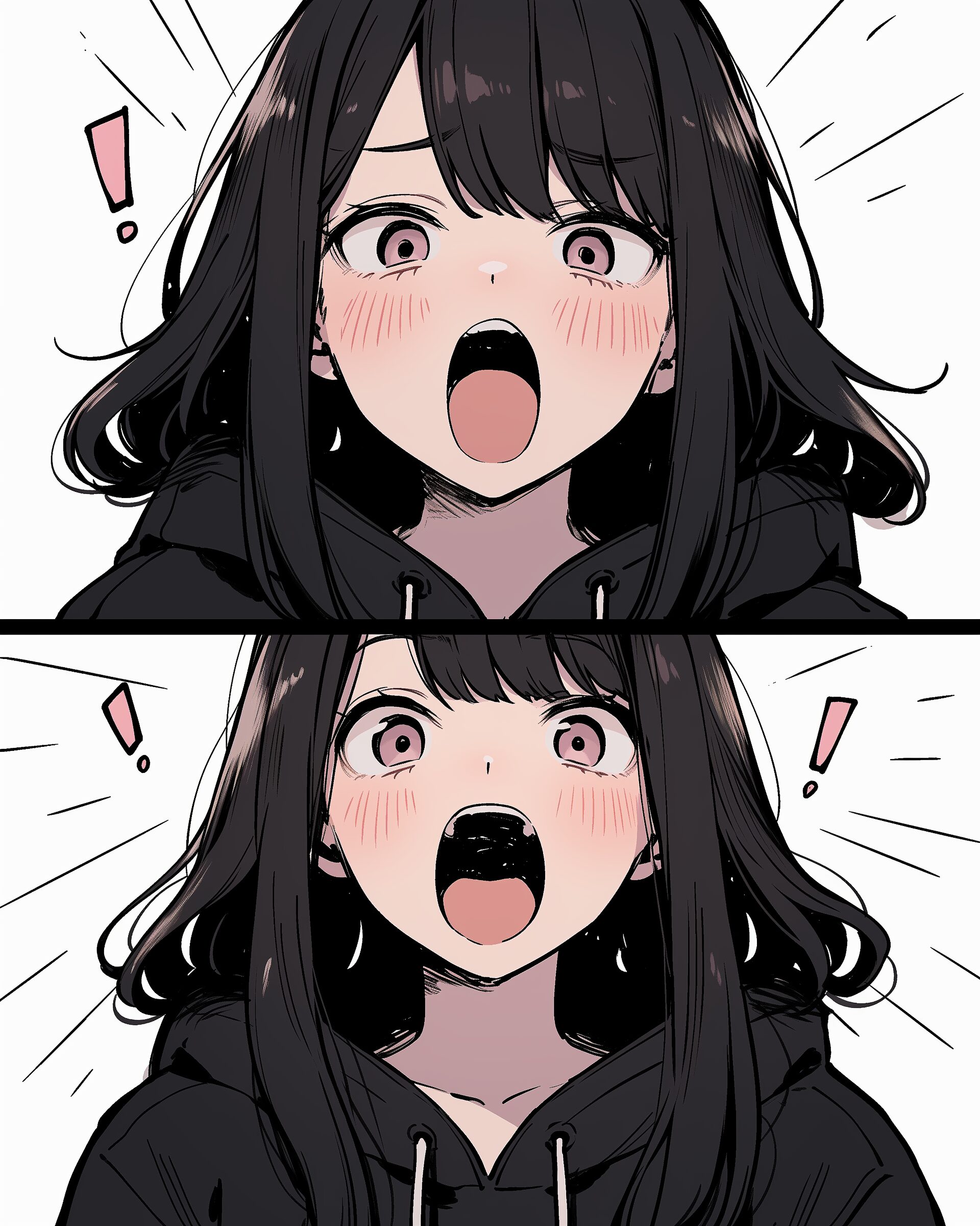 感情的パーカー女子0