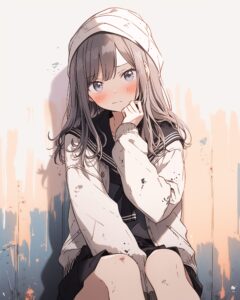 秋服女子０