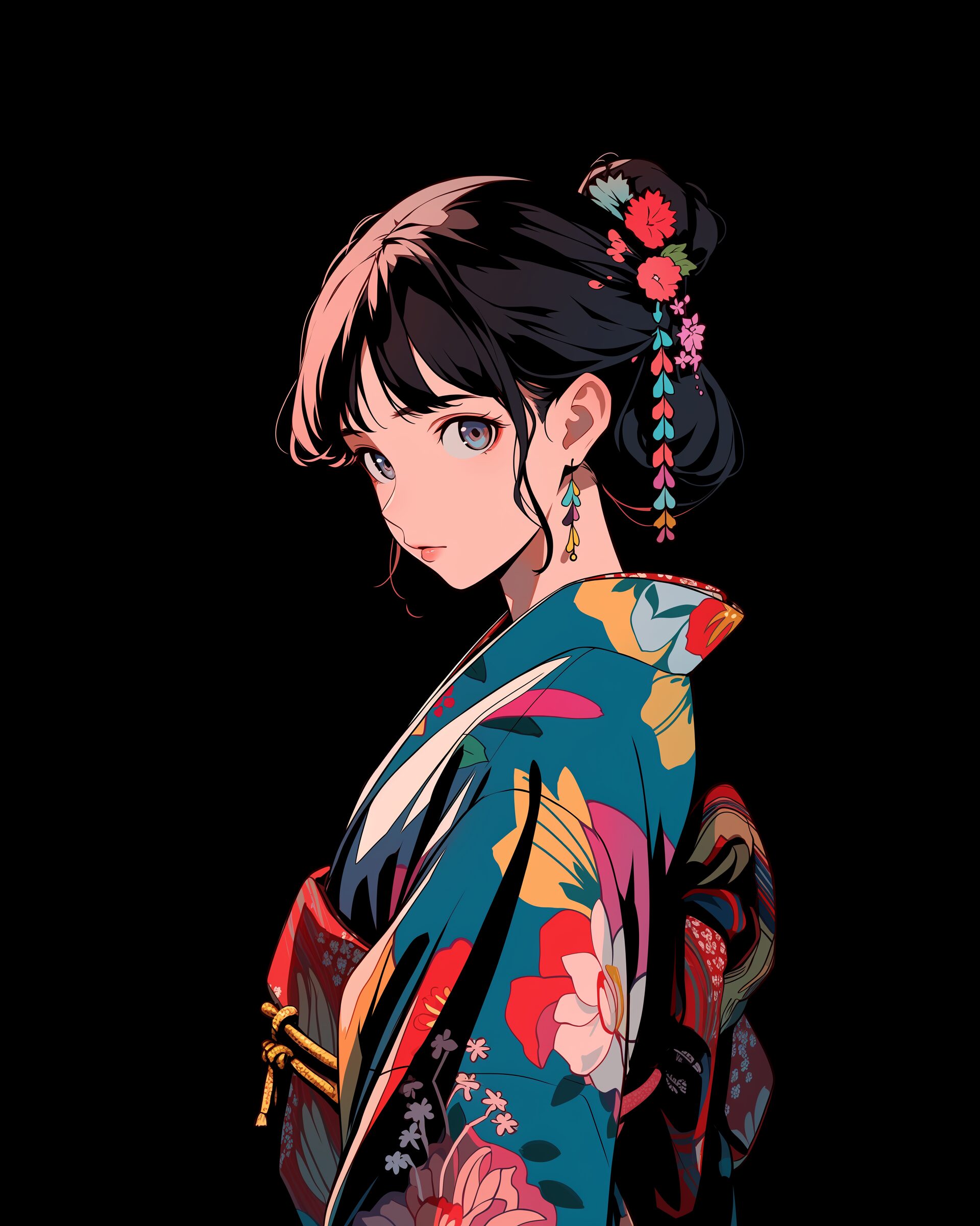 和服女子0