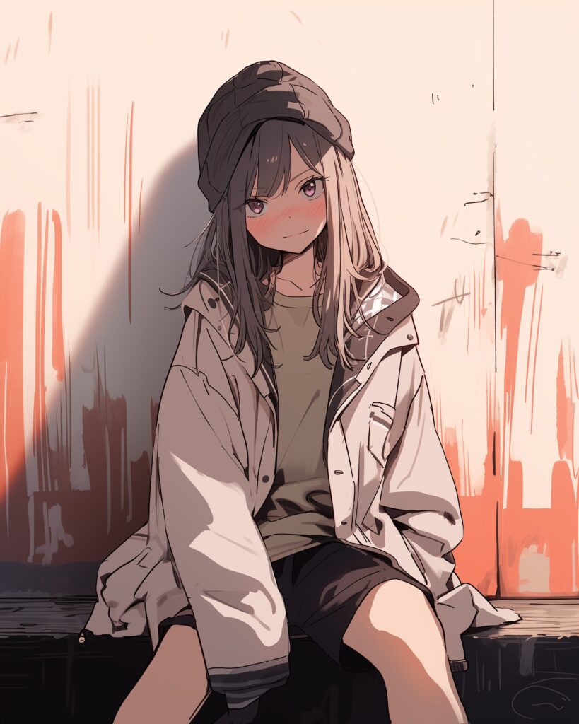 秋服女子０
