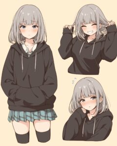 銀髪女子０