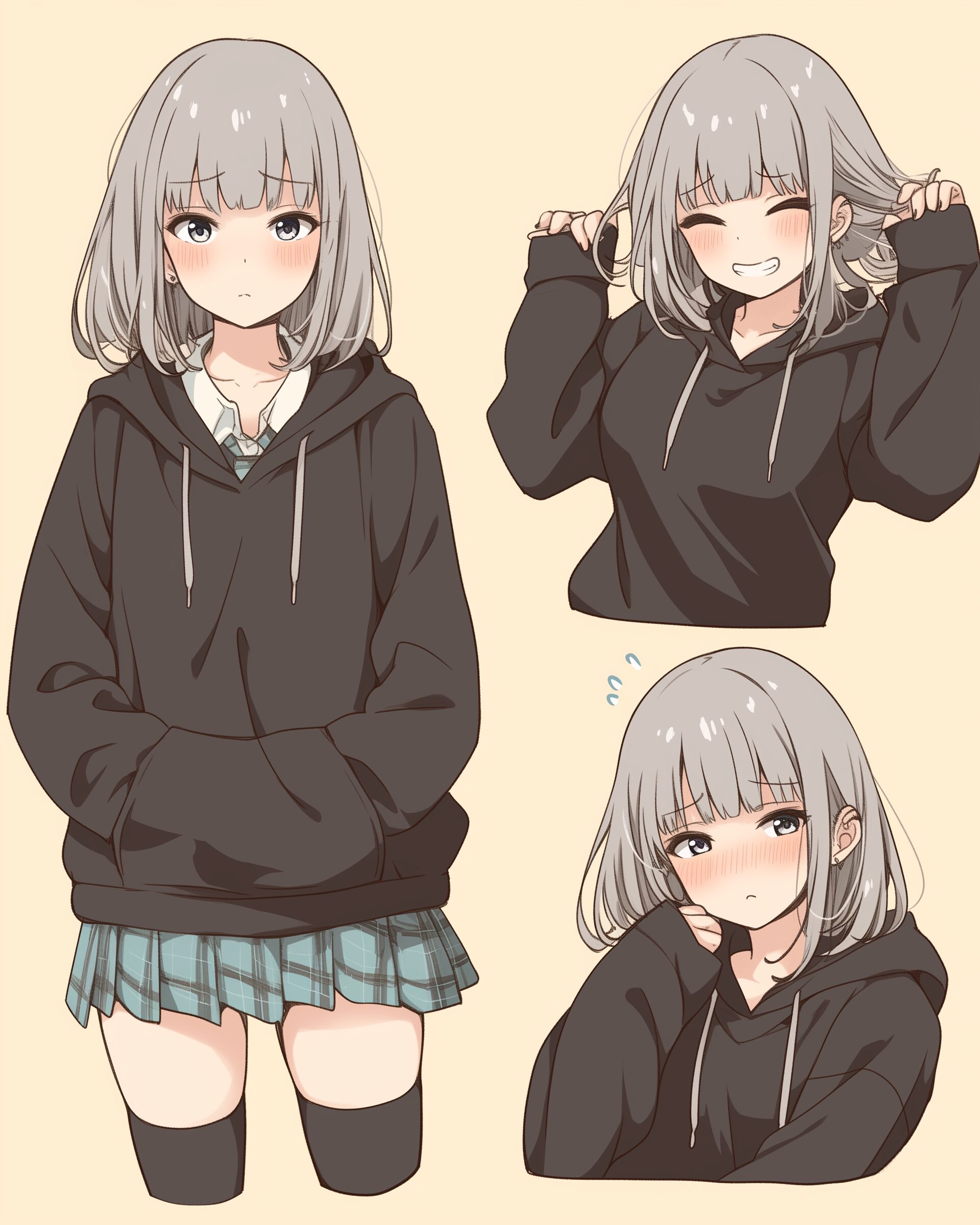 銀髪女子０