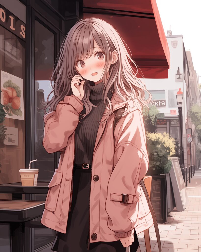 秋服女子０