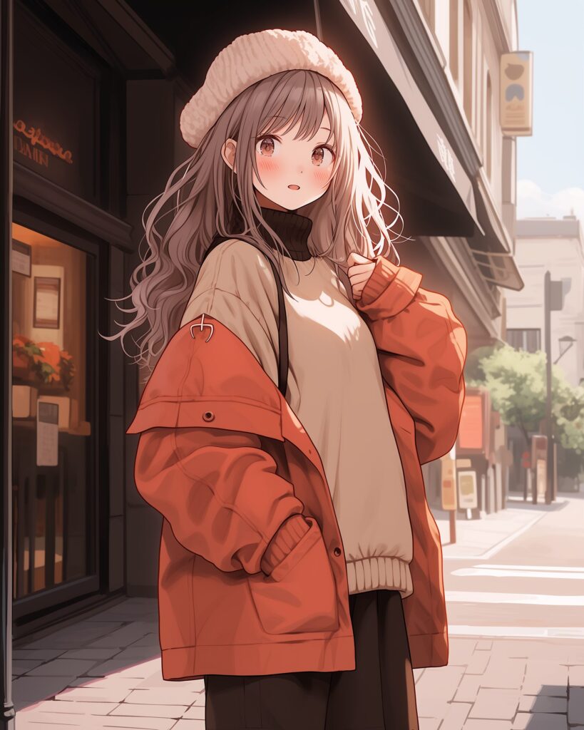 秋服女子０