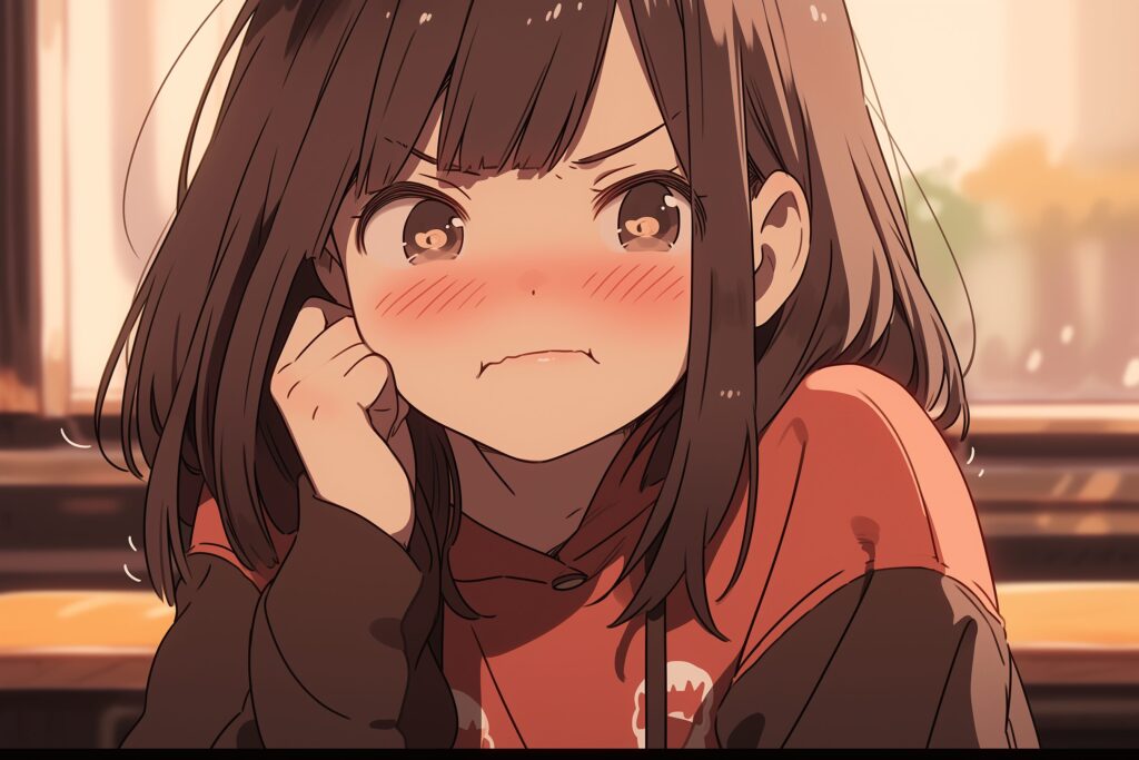 ふてくされ女子０