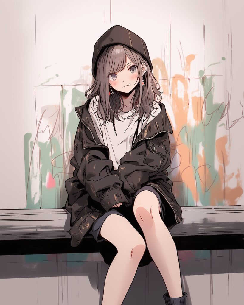 秋服女子０
