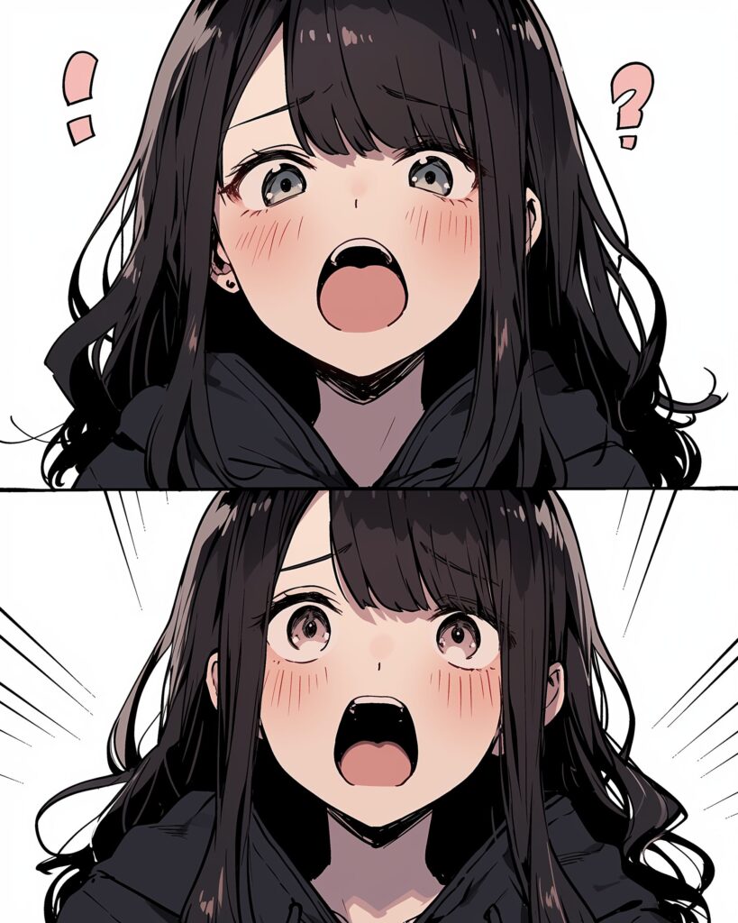感情的パーカー女子０