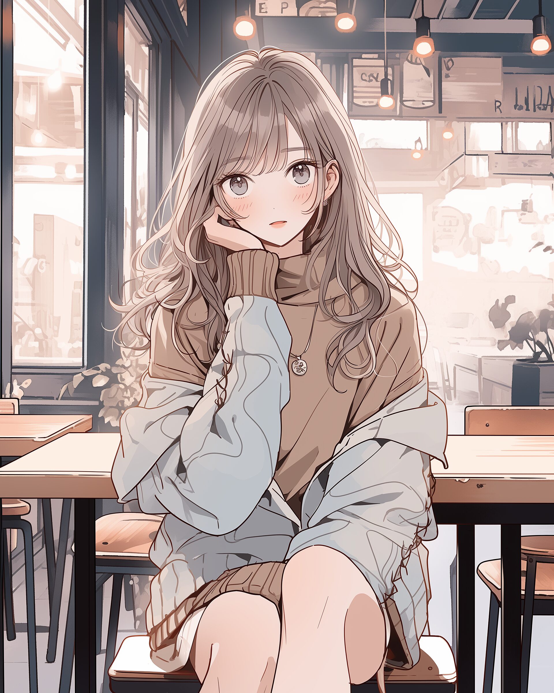 秋服女子０