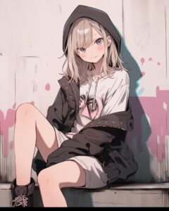 秋服女子０