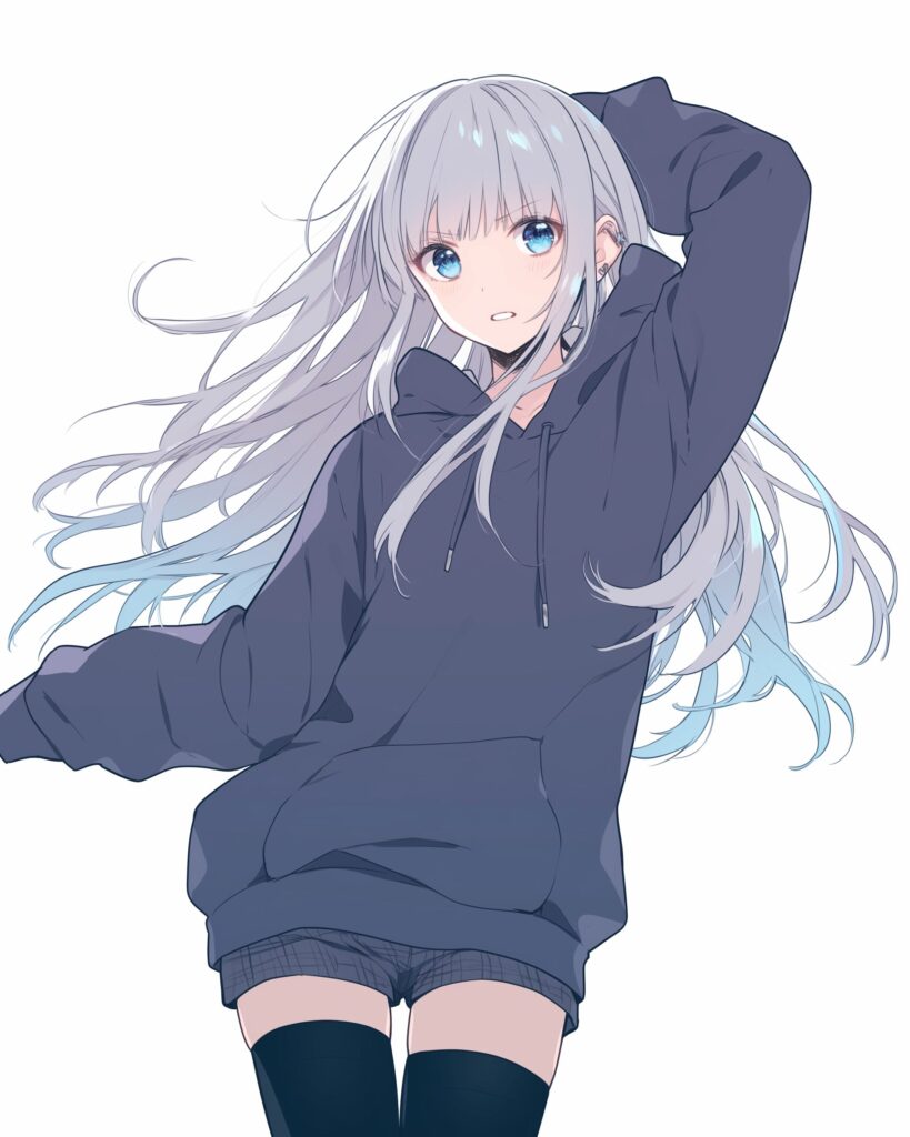 銀髪女子０