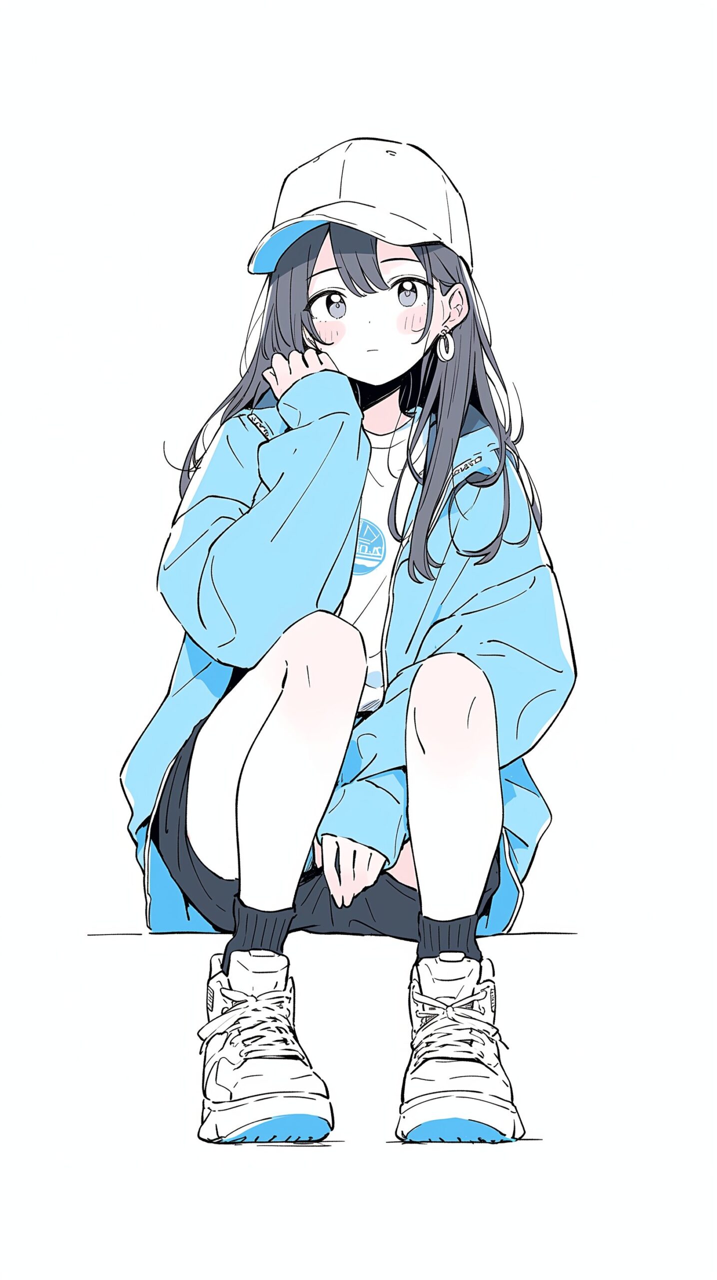 パーカー女子の壁紙0