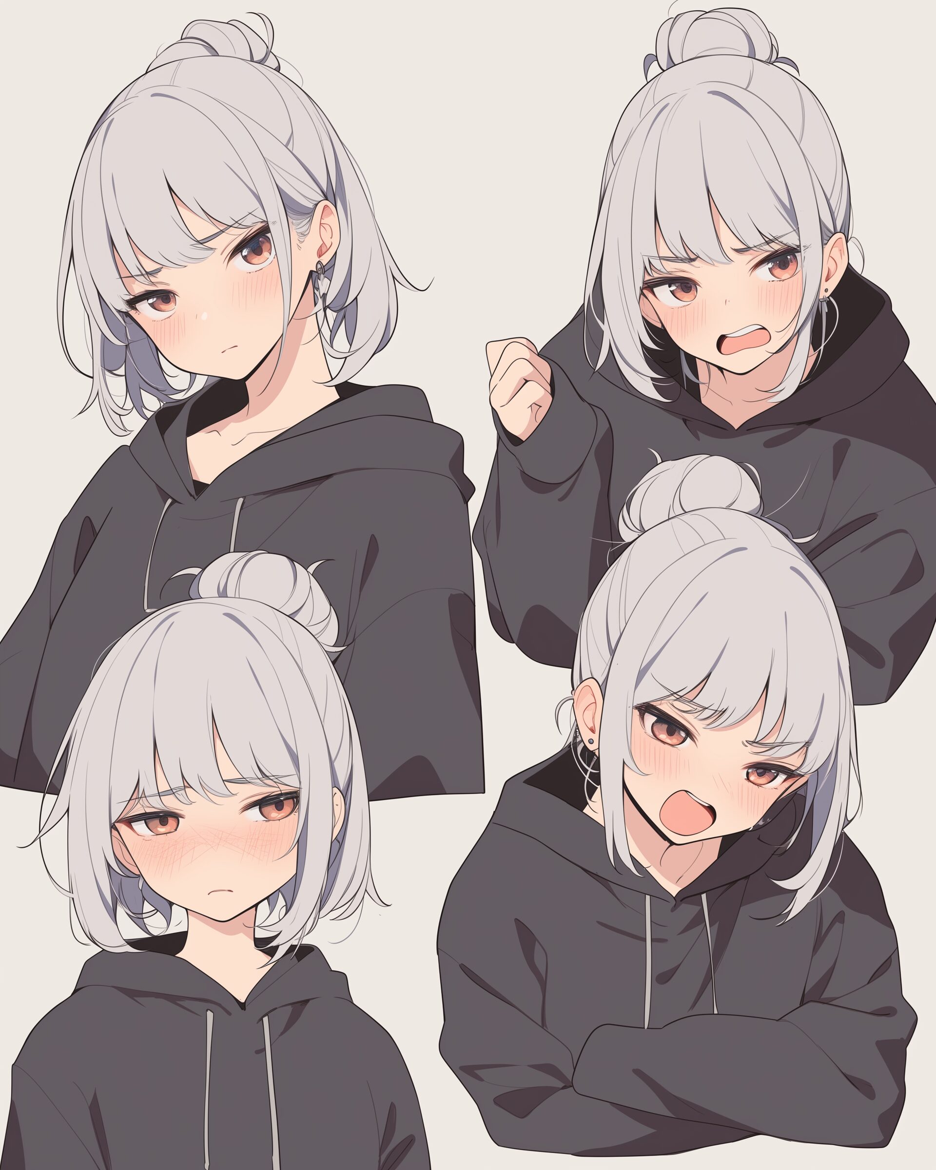 シルバーヘア女子0