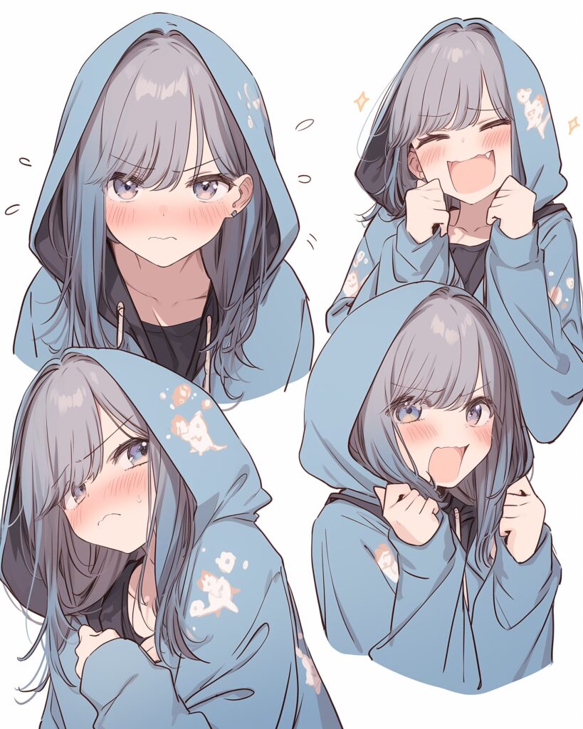 BLUEパーカー女子の喜怒哀楽０