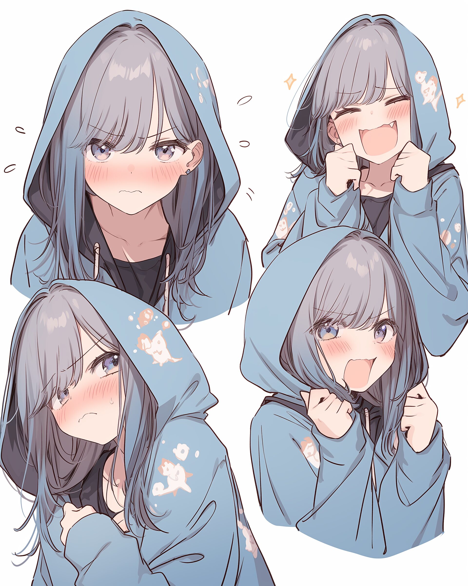 BLUEパーカー女子の喜怒哀楽０
