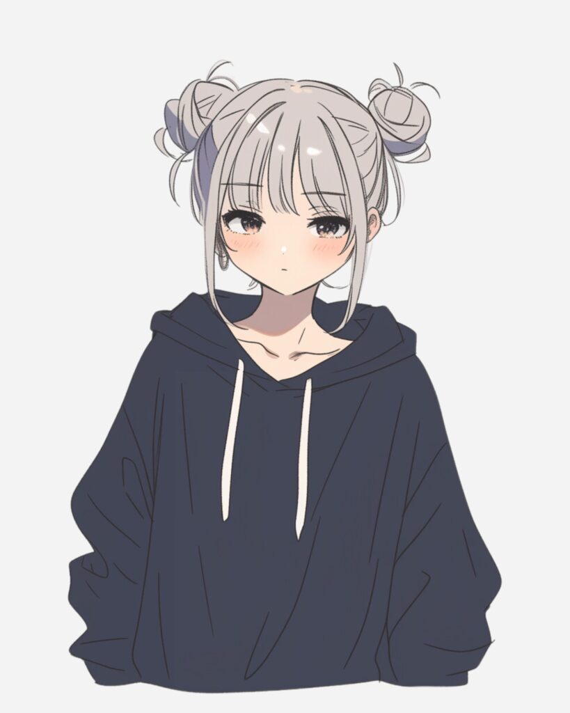 シルバーヘア女子０