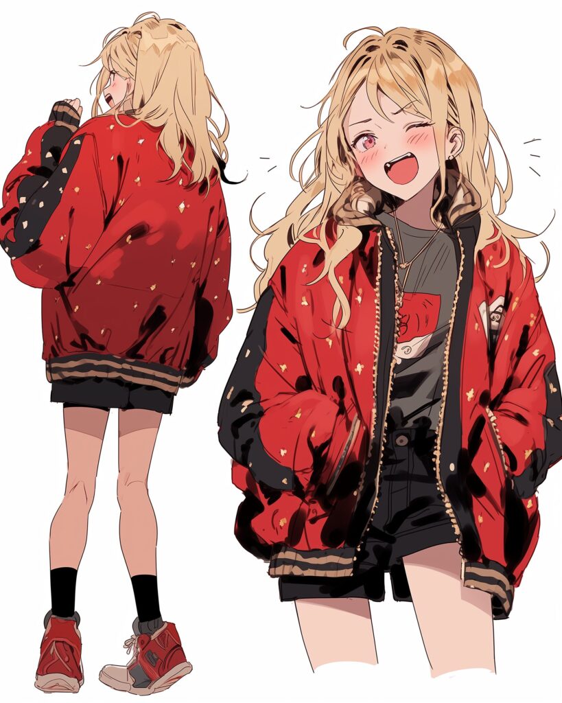 REDジャケット女子０