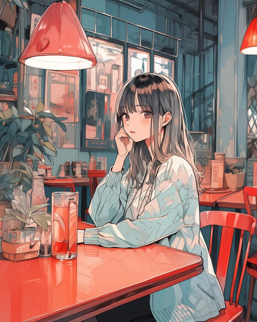 カフェ女子０
