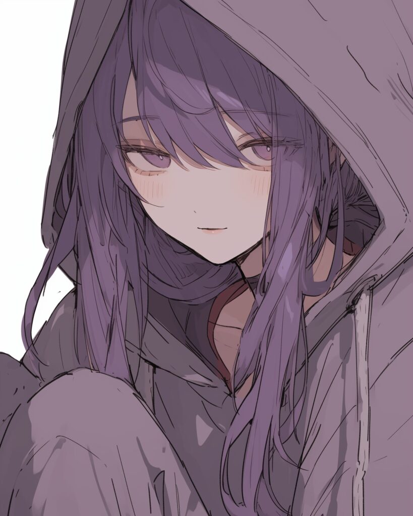紫髪女子０