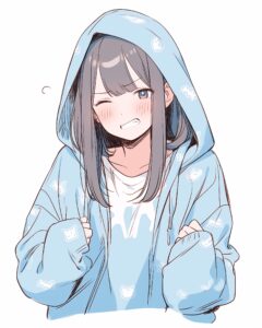 BLUEパーカー女子の喜怒哀楽０