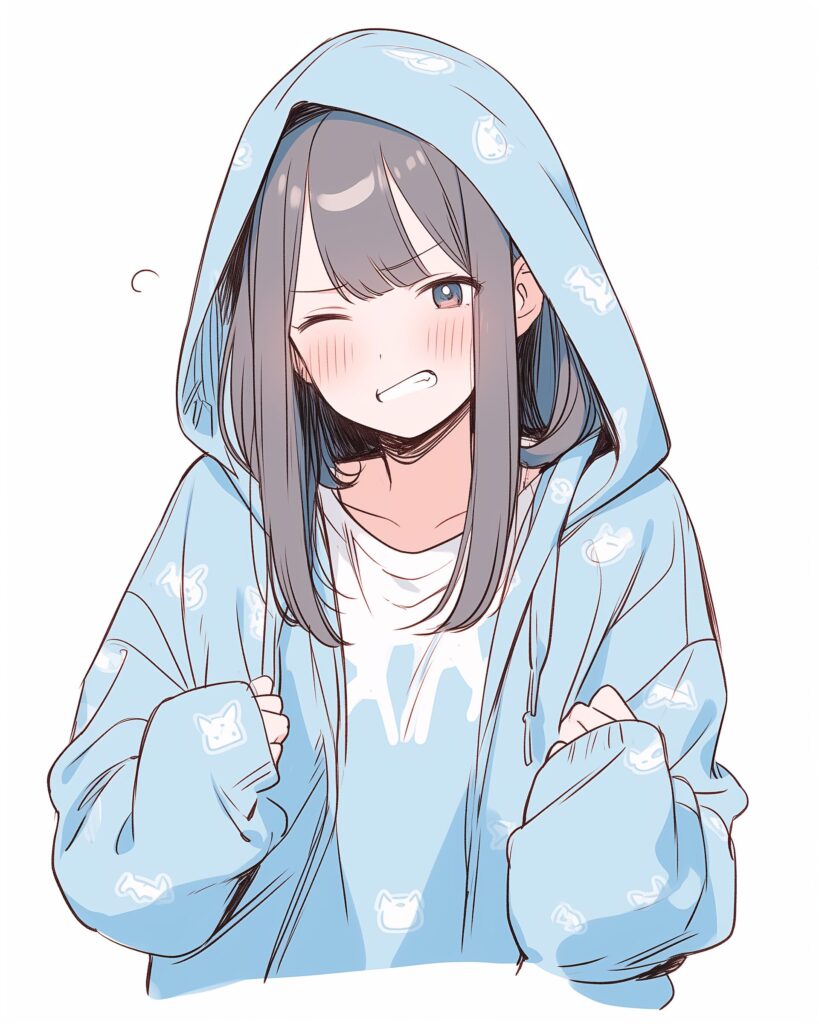 BLUEパーカー女子の喜怒哀楽０
