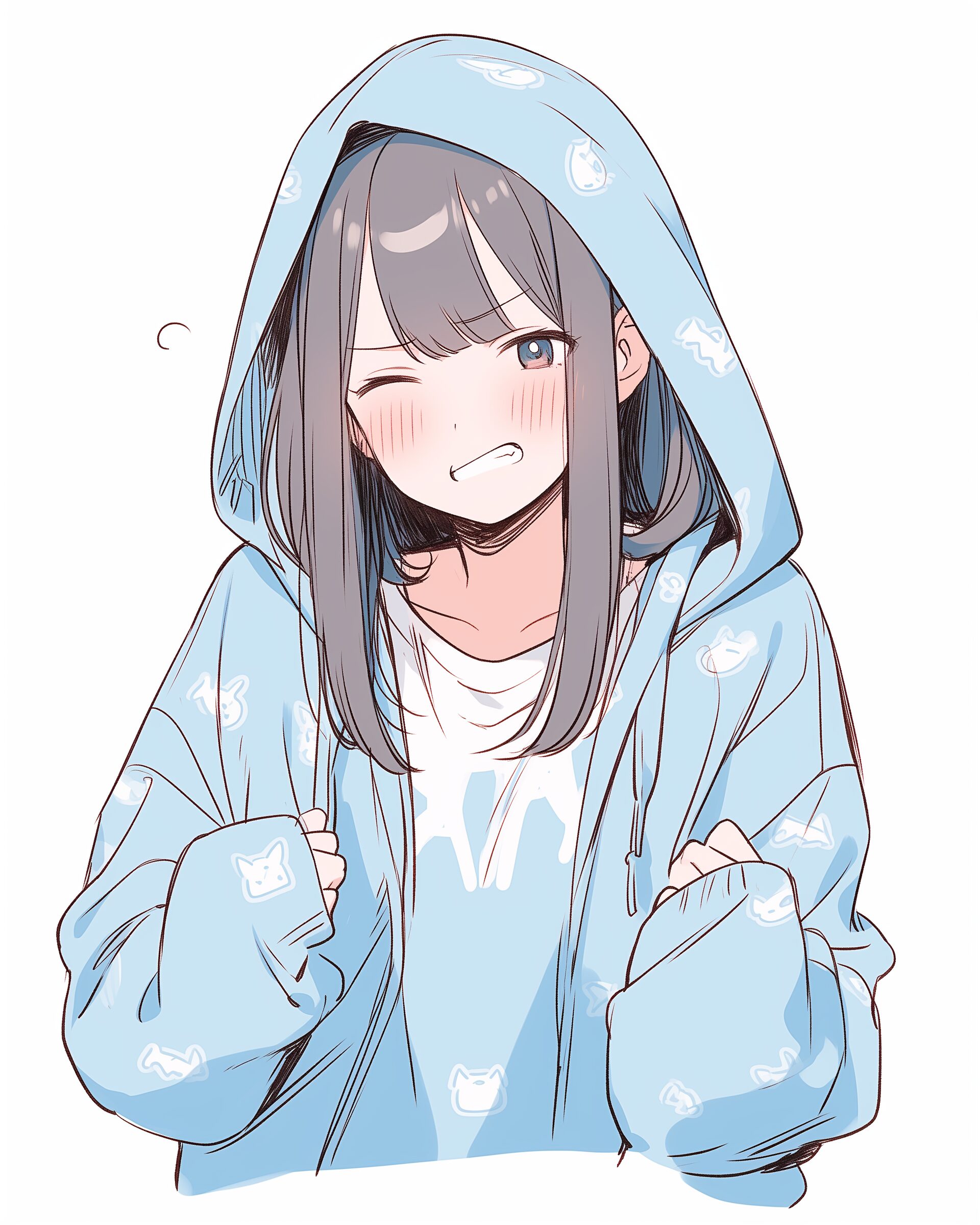 BLUEパーカー女子の喜怒哀楽0