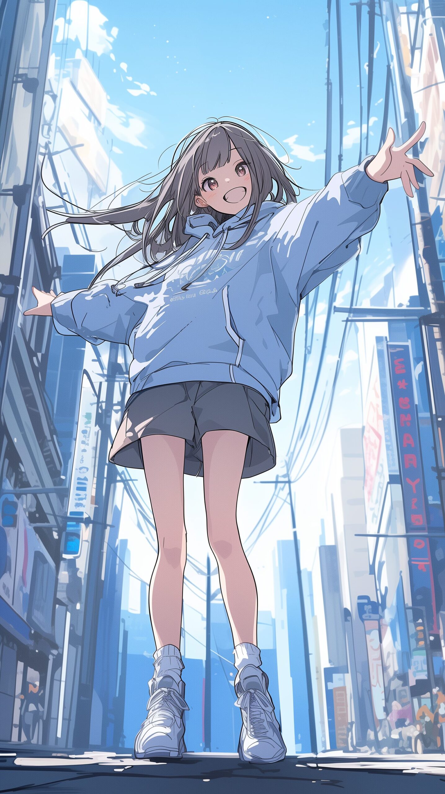 【壁紙】パーカー女子0