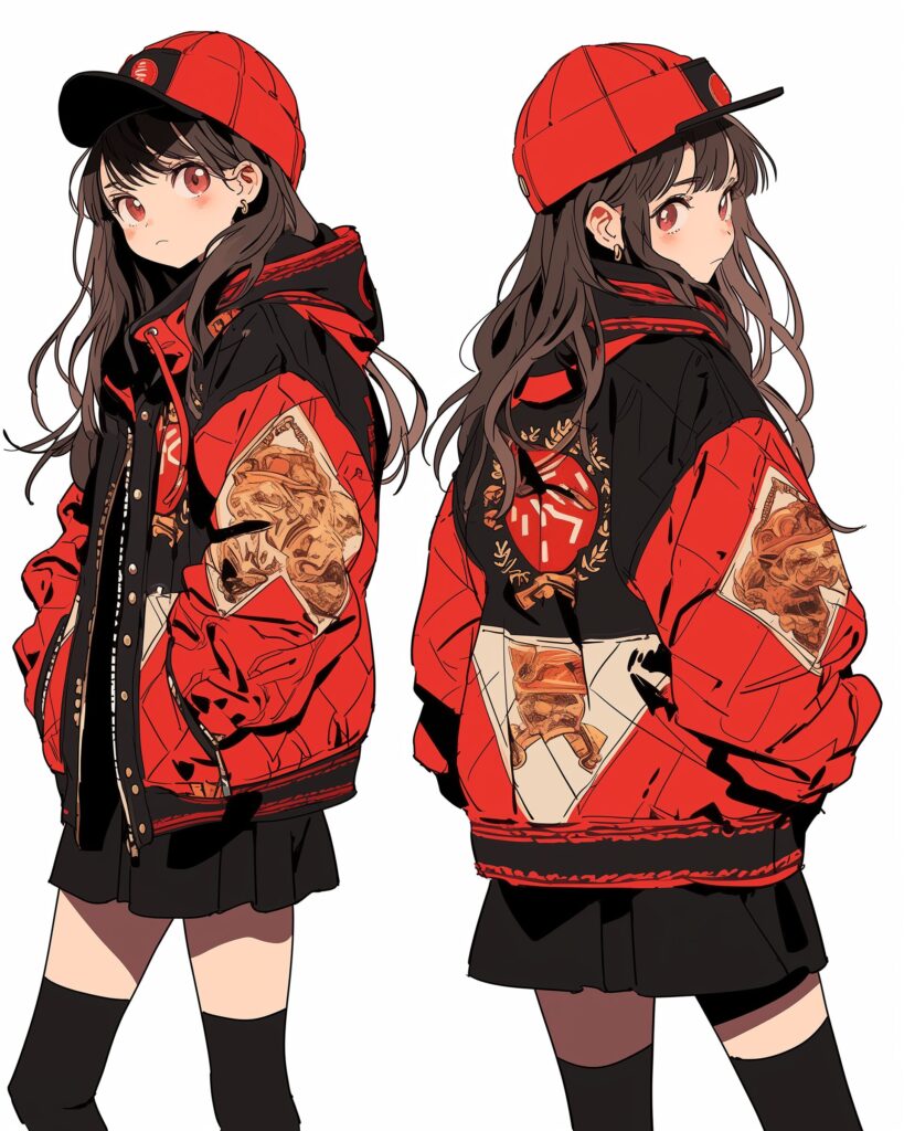 REDジャケット女子０