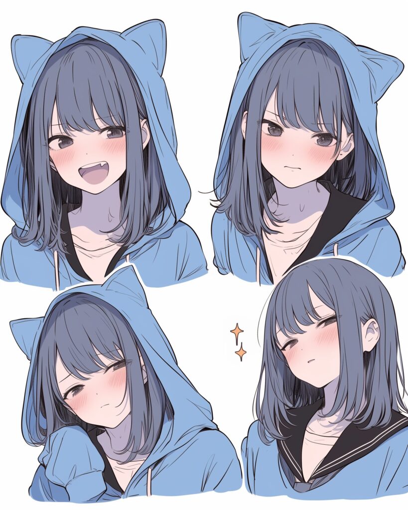 BLUEパーカー女子の喜怒哀楽１