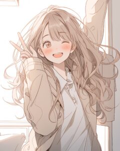 パーカー女子０
