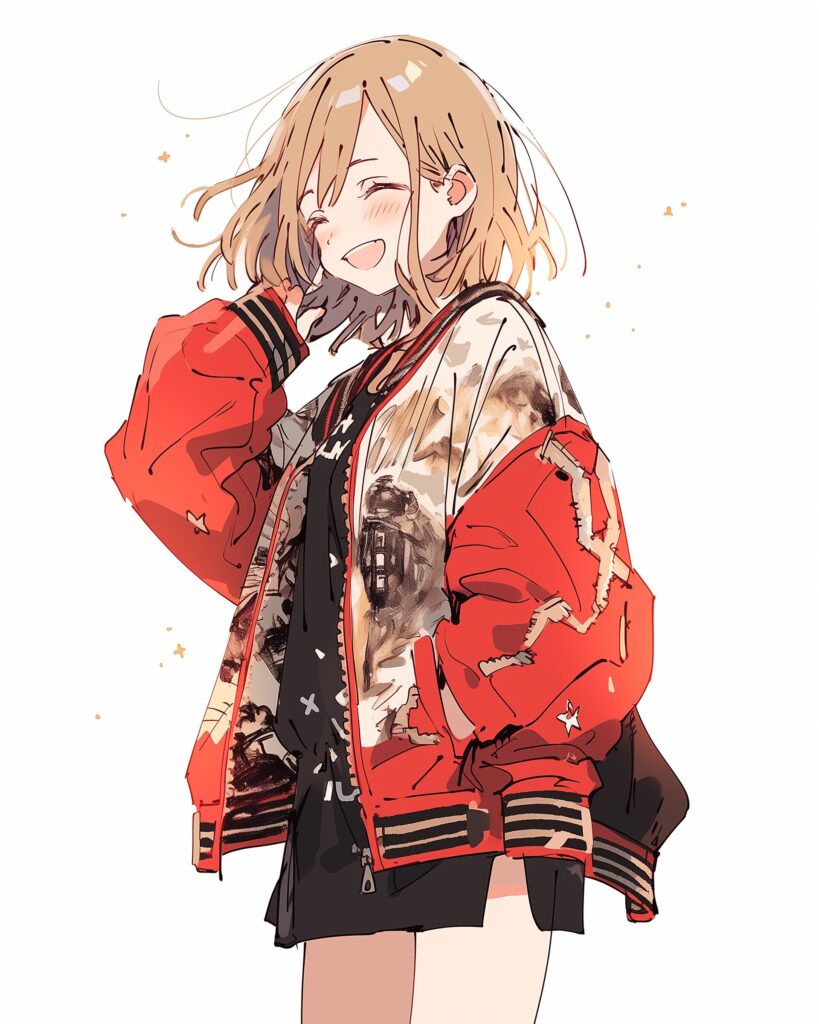 REDジャケット女子０