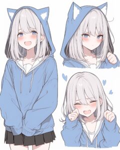 BLUEパーカー女子の喜怒哀楽１