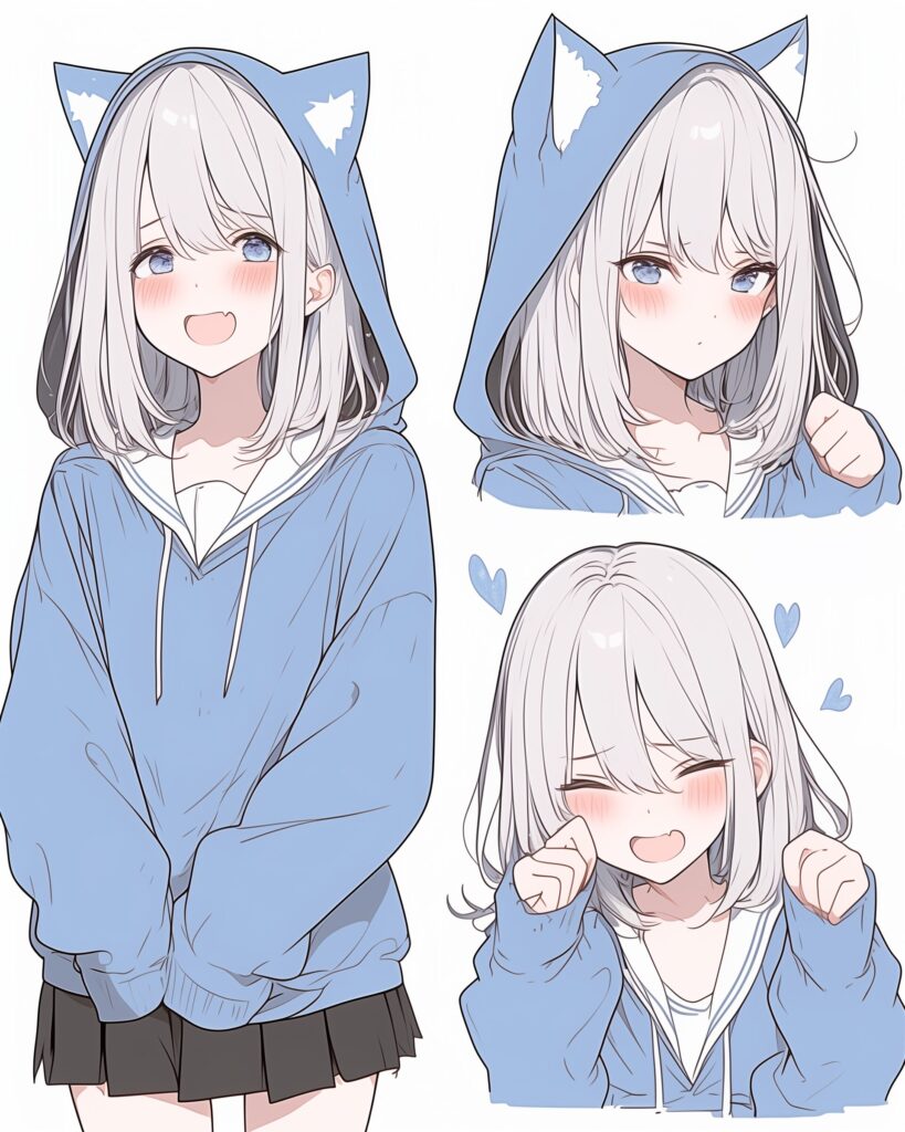 BLUEパーカー女子の喜怒哀楽１