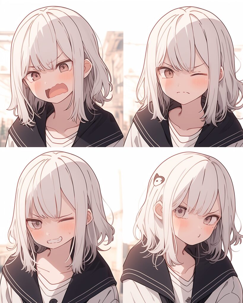ホワイトパーカー女子０