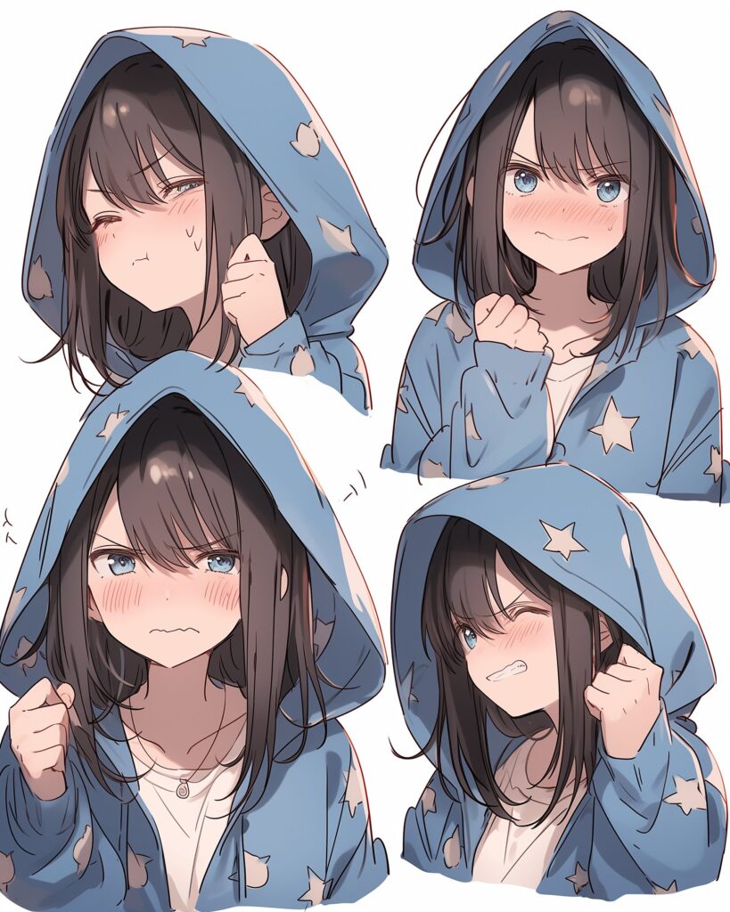 BLUEパーカー女子の喜怒哀楽０
