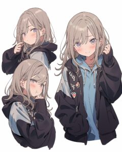 パーカー女子０