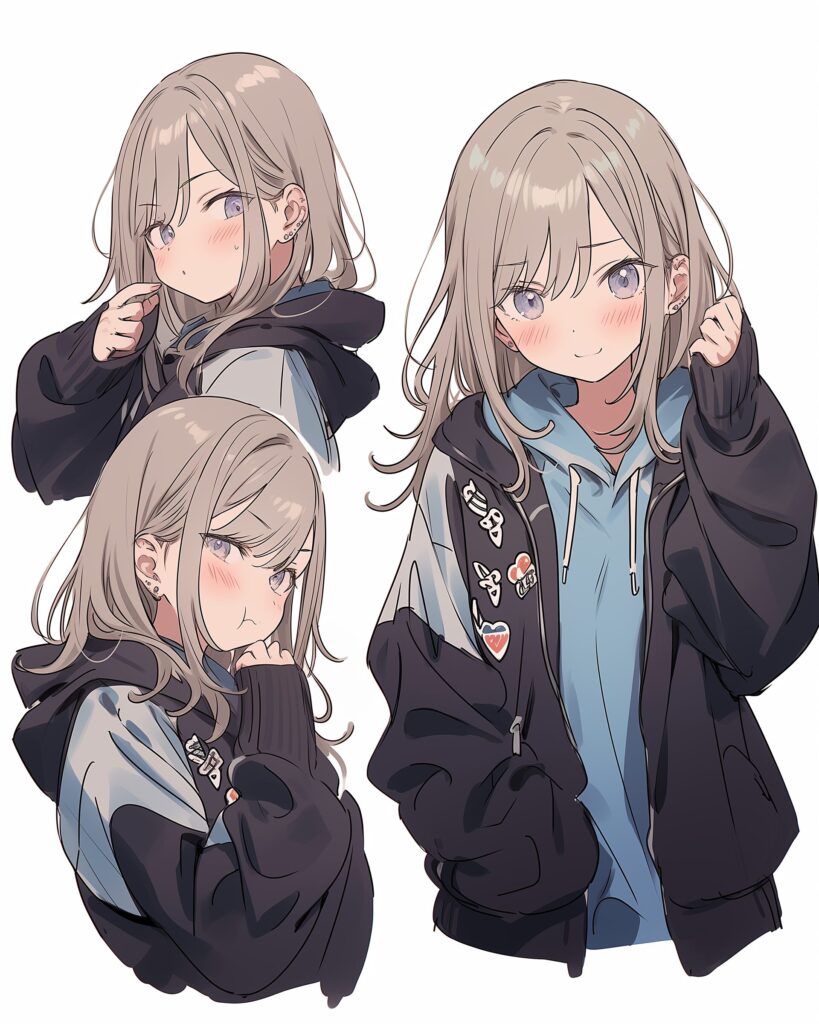 パーカー女子０