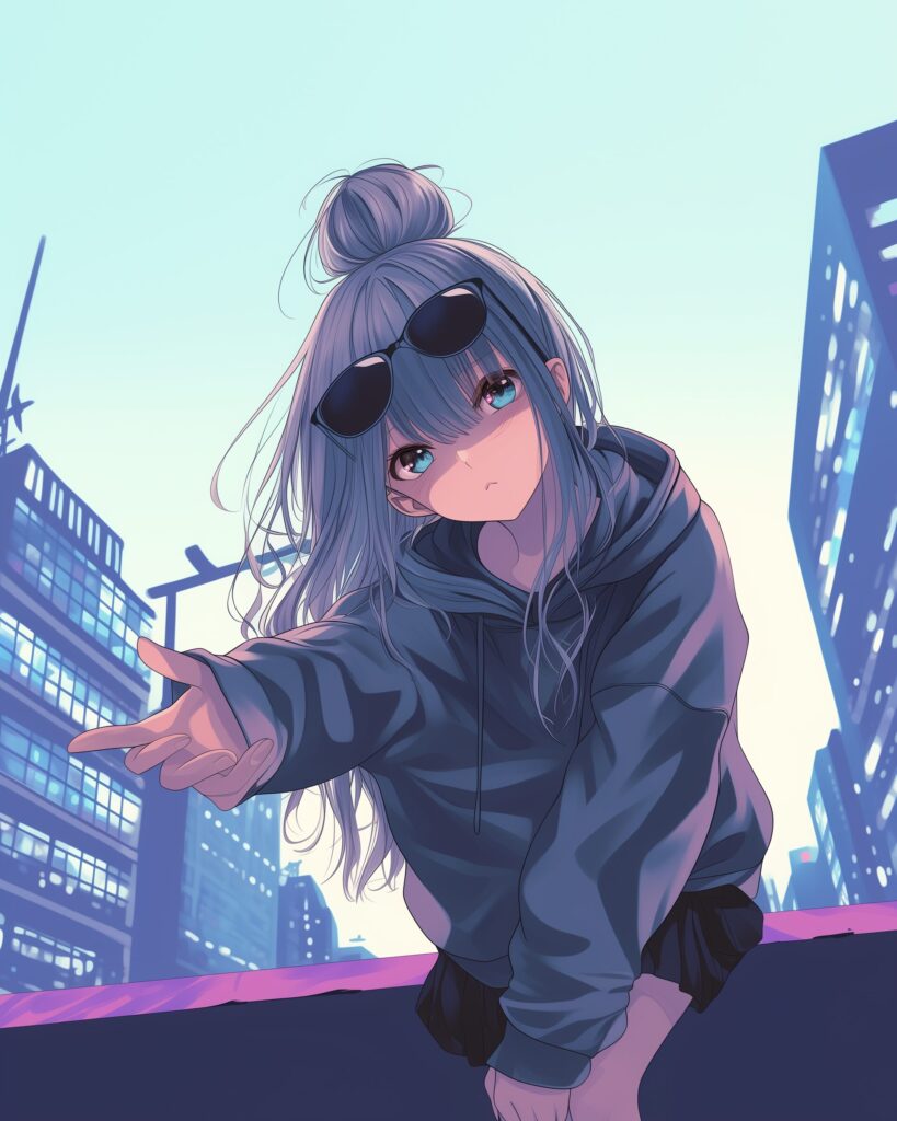 お団子ヘア女子０