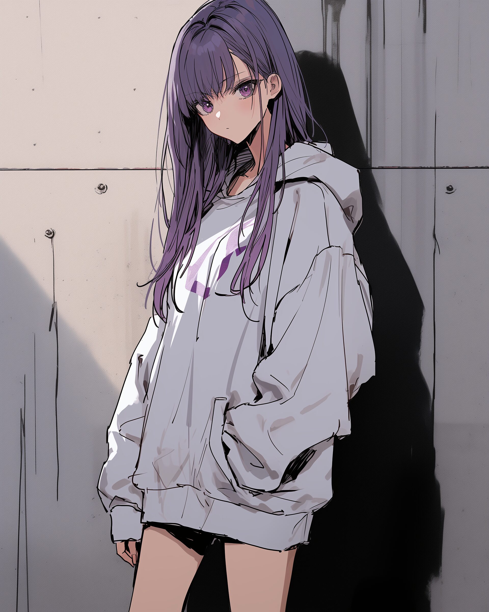 紫髪女子０