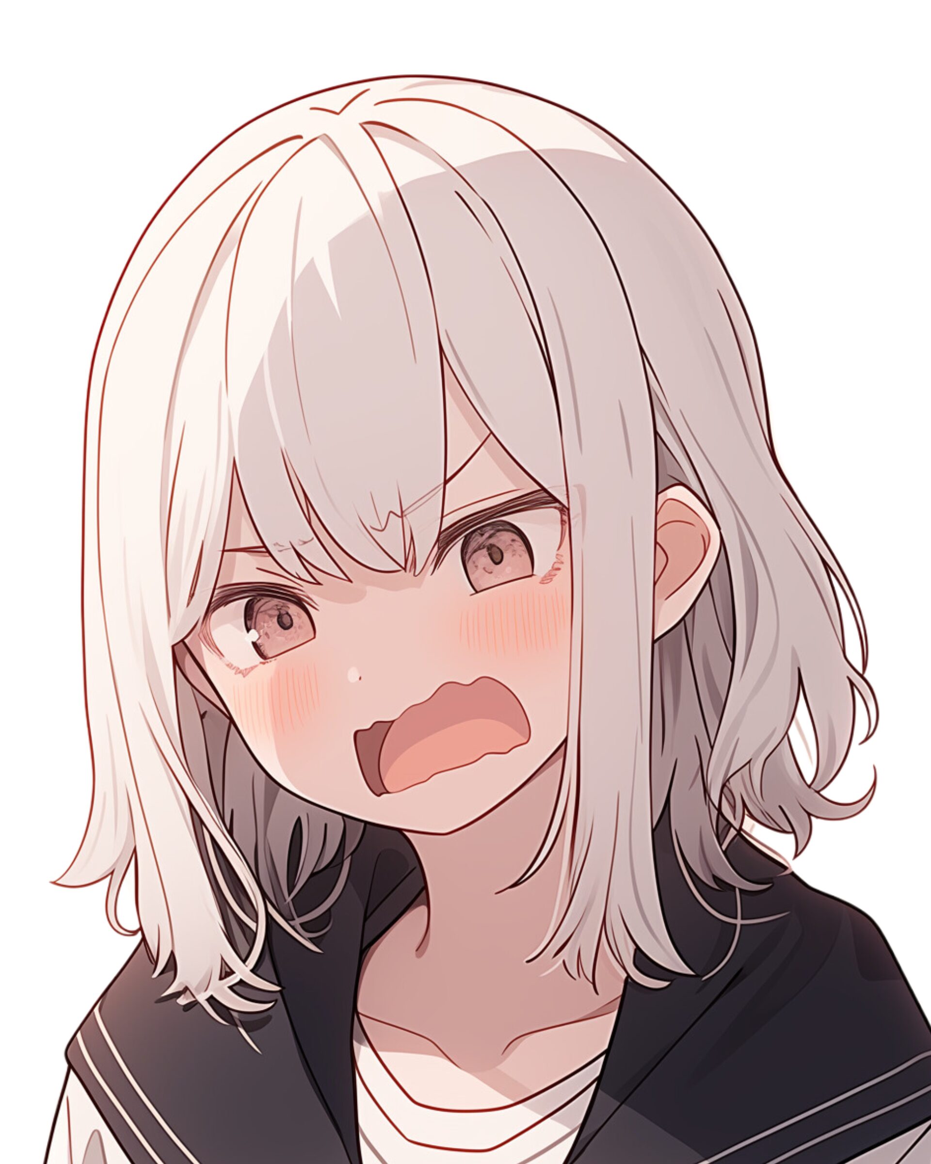 ホワイトパーカー女子0