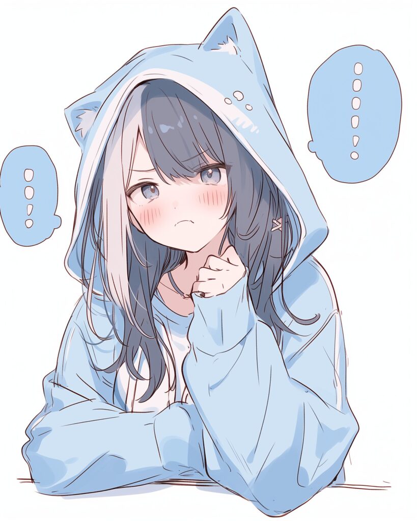 BLUEパーカー女子の喜怒哀楽１