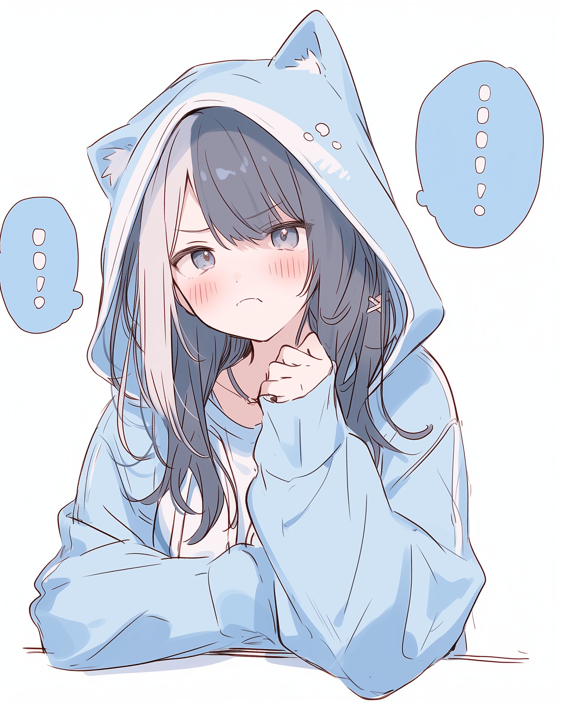 BLUEパーカー女子の喜怒哀楽1