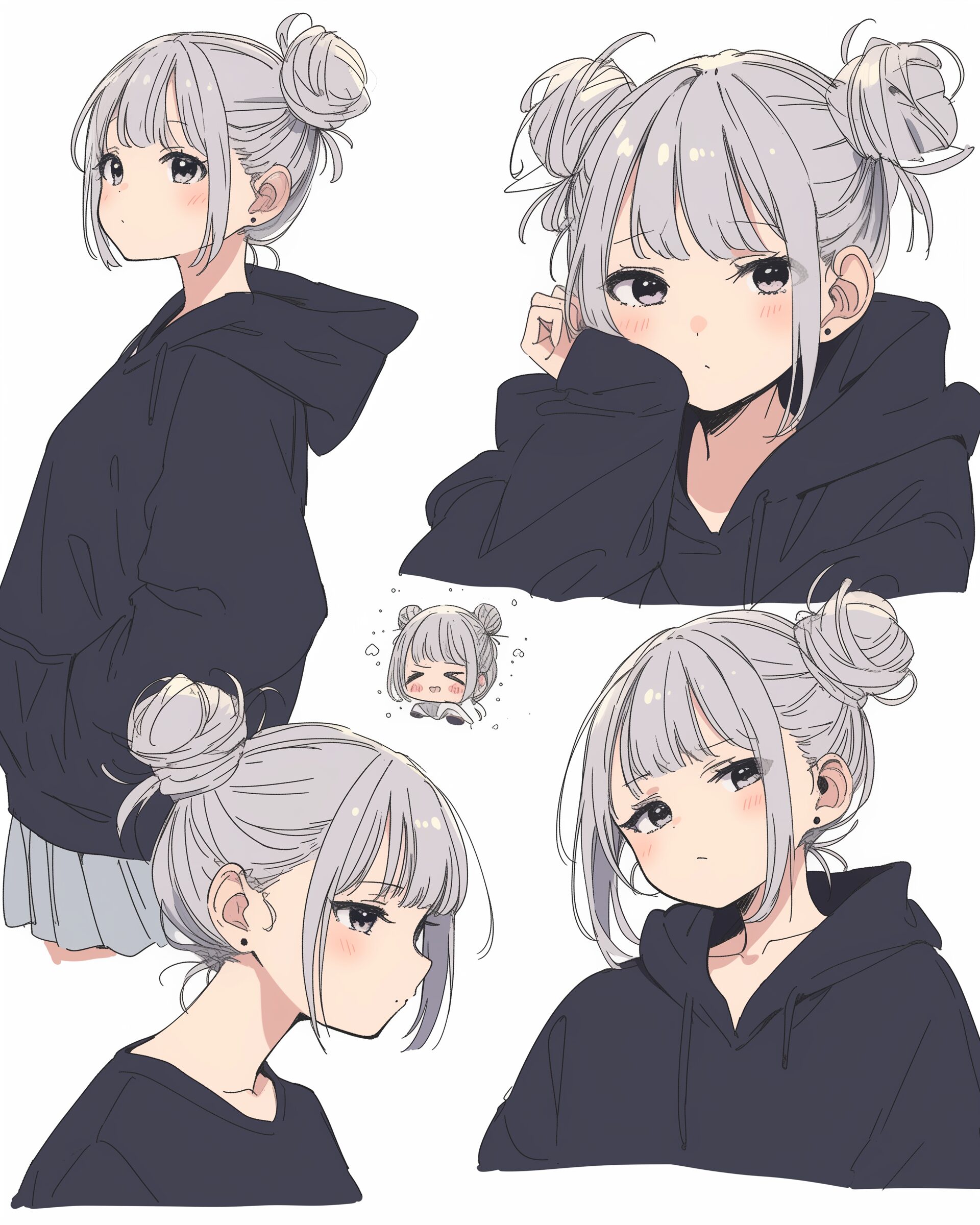 シルバーヘア女子0