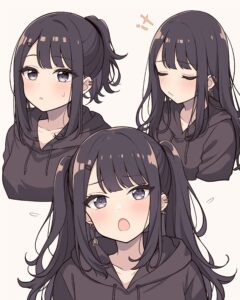 ヘアバンド女子０
