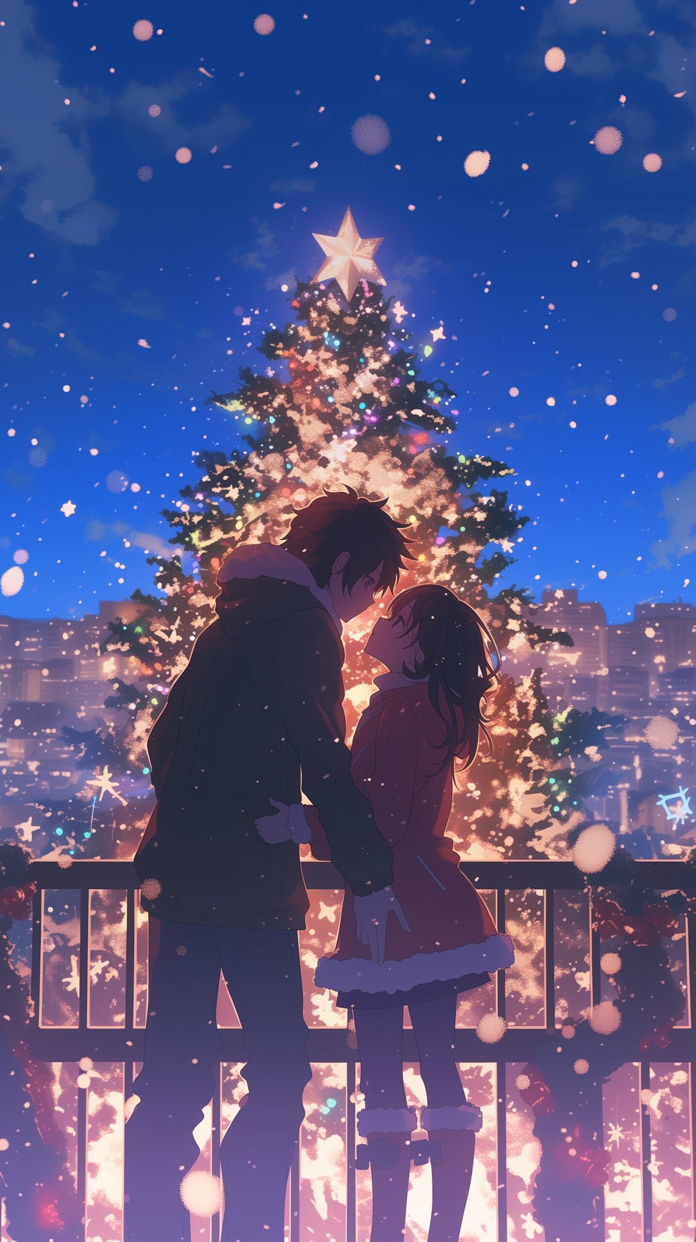クリスマスカップルの壁紙0
