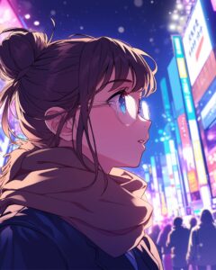 紫髪女子０