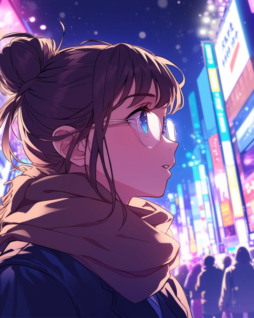 紫髪女子０